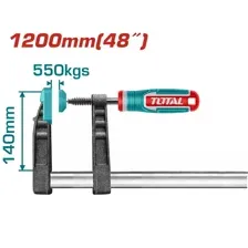 Струбцина 140x1200mm, F-образная TOTAL THT1321402