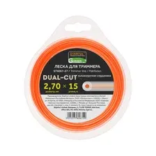 Леска для триммера d 2,7 мм x 72 м сечение круглое DUAL-CUT STARTUL GARDEN (ST6068-27)