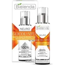 Сыворотка для лица Bielenda Сыворотка для лица Neuro Отшелушивающая омолаживающая Glicol+Vitamin C 30 мл
