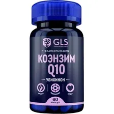 БАД GLS Pharmaceuticals Q10 №60 NEW (капсулы по 310мг )
