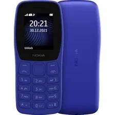 Кнопочный телефон Nokia 105 Dual SIM TA-1459 (синий)