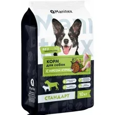 Корм для собак Manitex Стандарт, для взрослых собак, курица/розмарин, 10 кг