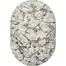 Ковер для жилой комнаты Merinos Palermo F289-OVAL-GRAY-GREEN (2.4x3.4)