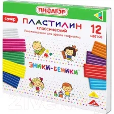 Пластилин Пифагор Супер / 106429 (12цв)