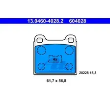 Тормозные колодки дисковые передняя ось ATE 13.0460-4028.2