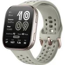 Умные часы Amazfit Bip 6 (титановый, с светло-серым силиконовым ремешком)