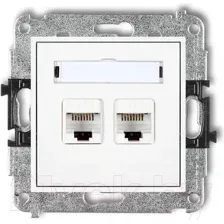 Розетка Karlik 2XRJ45 / MGK-2