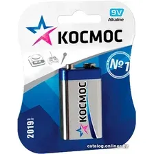 Батарейка КОСМОС 6LR61 1 шт.