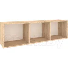 Полка Кортекс-мебель Бинго 120x35 (дуб сонома)