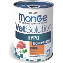 Влажный ветеринарный корм для собак Monge VetSolution Dog Hypo с уткой (400г)