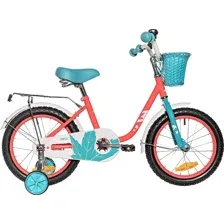 Велосипед NOVATRACK 16" MAPLE, неоново-розовый