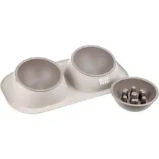 Набор мисок для животных Roxy-Pets DM + миска для медленного поедания (капучино)