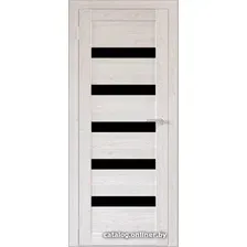 Межкомнатная дверь Юни Бона 03 (ч) 80x200 (лиственица сибиу/черное белое)