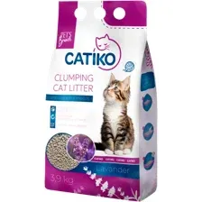 Наполнитель для туалета CATIKO Comfort, с ароматом лаванды, 3.9 кг
