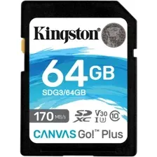 Карта памяти Kingston Canvas Go! Plus SDXC 64GB SDG3/64GB