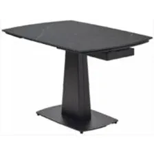 Обеденный стол M-City Balde 140 Matt / 614M05568 (Black Marble Solid Ceramic/Black)