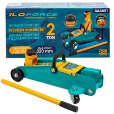 ILOforce - Домкрат подкатной гидравлический 2т (h min 135мм, h max 320мм) / IF-TA820011