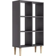 Стеллаж Monofix Одос Вертикальный 6 секций (графит)