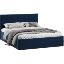 Кровать Трия Джоли Универсальная Тип 1 180x200 (микровелюр Wellmart Blue)