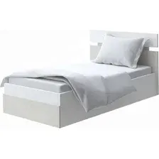 Кровать PROxSON Milton с ПМ 90x200 (белый/дуб шамони светлый 124)