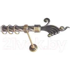 Карниз для штор Lm Decor Кения 023 1р витой 25мм (антик, 3.6м)