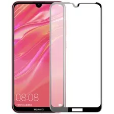 Защитное стекло Case Full Glue для Huawei Y7s (черный глянец)