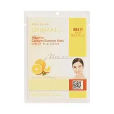 Маска тканевая для лица DERMAL с витамином С и коллагеном, 23 г