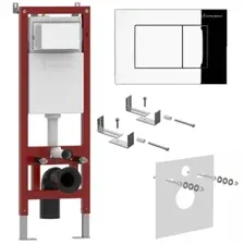 Инсталляция для унитаза Asten Readle Zentralmodul AR0501-0601CH c кнопкой (хром)