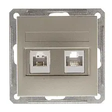 Розетка компьютерная Systeme Electric W59 RSI-251TK5E-4-86