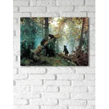 Картина на стекле Stamprint Утро в сосновом лесу И. И. Шишкин PT023 (50x70)