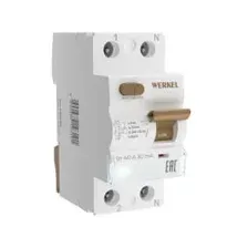 Устройство защитного отключения 1P+N 40 A 30 mА АС 6 kА Werkel W912P406
