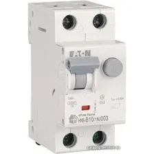 Дифференциальный автомат Eaton HNB-B101N003 1P+N 10А В 6кА 30мА АС 2М 195119