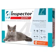 Капли от паразитов INSPECTOR Quadro для кошек 4-8 кг / I302