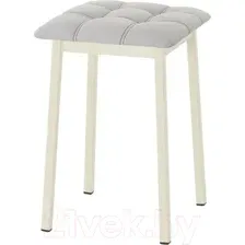 Табурет AMC Comfort 7К3.6 (кожзам серый/слоновая кость)