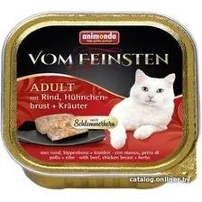 Консервированный корм для кошек Animonda Vom Feinsten Adult с говядиной, курицей и травами 0.1 кг
