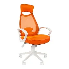 Кресло офисное Chairman 840 (белый/оранжевый)