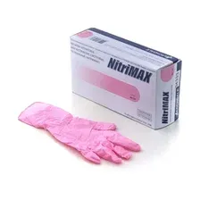 Нитриловые перчатки Nitrimax нитриловые 3.8г. (S, 100 шт, розовый)