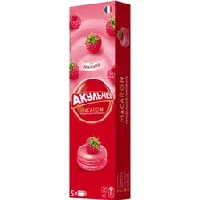 Пирожное Акульчев макарон, со вкусом малины, 60 г