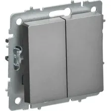 Выключатель IEK Brite BR-V23-0-10-K46 (сталь)