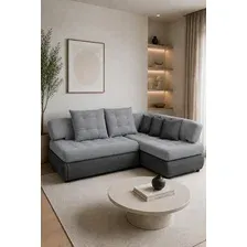 Угловой диван Sundays Home Рица правый (велюр серый)