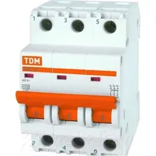 Выключатель автоматический TDM ВА 47-29 3Р 10А (C) 4.5кА / SQ0206-0107