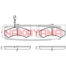 Колодки тормозные дисковые задние NISSAN CABSTAR 06-11 RENAULT MAXITY 07- NAKAYAMA HP8542NY