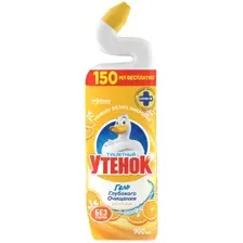 Чистящее средство для унитаза 900мл Туалетный Утенок 5в1 цитрус