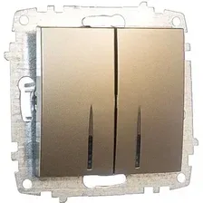 Выключатель Elbi Zena-Vega 609-011400-203 (титан)