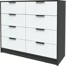 Комод Интерлиния Концепт КТ-К117 Глосс (антрацит/белый)
