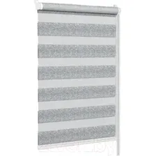 Рулонная штора Delfa Сантайм День&Ночь Best СРШ-01МК 41174 (57x160, белый/серый)