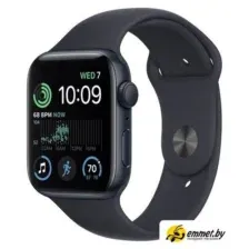 Apple Watch SE 2 40 мм (алюминиевый корпус, полуночный/полуночный, спортивный силиконовый ремешок)