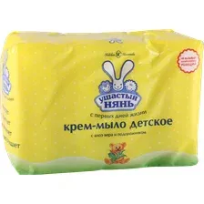 Мыло Ушастый нянь Детское с алоэ вера и подорожником (4х100 г)