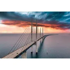 Картина на стекле Stamprint Ныряющий мост ST031 (80x120)