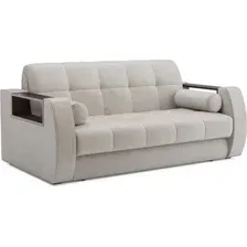 Диван Мебель-АРС Аккордеон Барон №3 ППУ 120x200 (бархат бежевый Star Velvet 6 Light Beige)